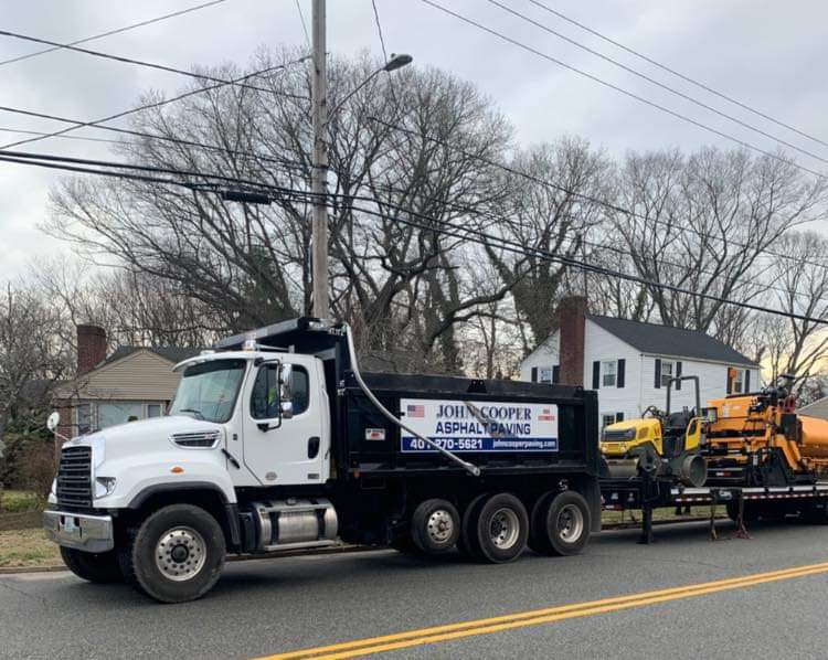 John cooper asphalt paving truck in Cranston, RI